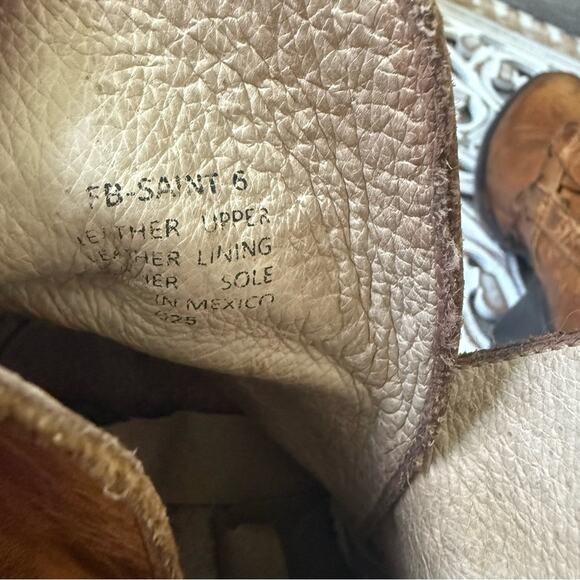 Freebird by Steven Saint Brown Leather Ankle Boots Women’s 6 - Picture 5 of 8